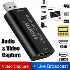 HDMI to USB 2.0 Video Capture Card 1080P HD Recorder Game/Video Live Streaming A