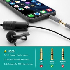 3.5mm TRS to TRRS Adapter 2Pack for Smartphone and Laptop Audio Connection