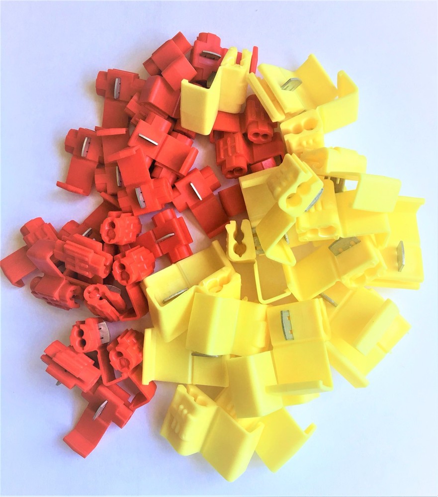 U.S.A. Wire Quick Splice Connector, -50/Red, -50/Yellow