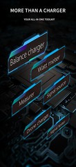 ToolkitRC M8P 600W 20A DC LCD Balance Charger Discharger for 1-8S Lipo Battery,