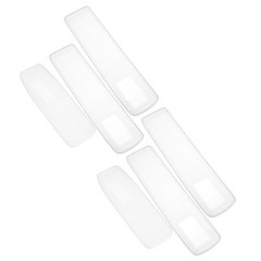 6Pcs Universal Transparent Silicone Remote Control Covers for Household Use