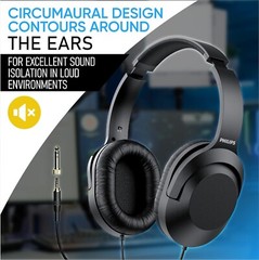 Over Ear Wired Stereo Headphones For Podcast, Studio Monitoring & Record Headset