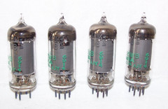 Lot (4) NOS Sylvania 6AU6WB radio tubes,original boxes,tested great!,6AU6A,6AU6