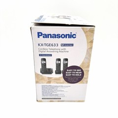 Panasonic KX-TGE633 DECT 6.0 Expandable Cordless Phone with Digital Answering