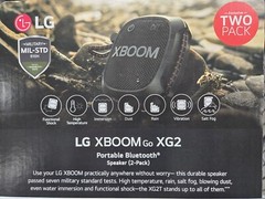 🌟NEW🌟 2-pack LG XBOOM Go Wireless Speaker XG2TBK Stereo Sound MILITARY TESTED