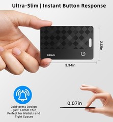 Wallet Tracker, MFi Certified for IOS, Ultra-Thin IP68 Anti-Loss Locator for iOS