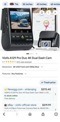 VIOFO A129 Pro Duo 4K Dual Dash Cam 3840 x 2160P Ultra HD 4K Front and 1080P …