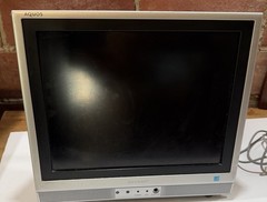 Vintage SHARP Aquos 13 inch TV LC-13S1U-S LCD Box,Remote, Manual Retro Gaming