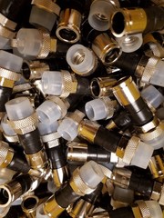 RG6 Coax Compression Connectors Universal Cable Fitting Ends CATV SATV F Type HD
