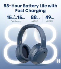 Experience Hi-Res Audio with W820NB Plus Gen 2 – Active Noise Cancellation, Navy