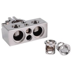 NEW SKAR AUDIO X2 1/0 TO 4 GAUGE TO X2 8 TO 10 GAUGE (+/-) BATTERY TERMINALS