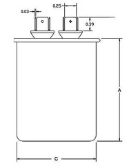 TOC6 Titan Pro 6 mfd uf 370 Volts Dual Motor Run Capacitor HVAC