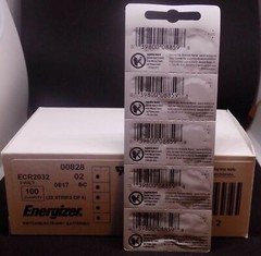 5 PC ENERGIZER CR2032 WATCH BATTERIES 3V LITHIUM CR 2032 DL2032 BR2032