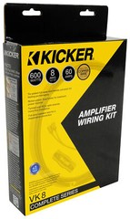 KICKER 47VK8 8 Gauge 8 AWG Amplifier Amp Installation Wire Kit 8GA VK8