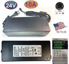 24V 10A 240W AC/DC Adapter Power Supply Home Electronics + 5.5×2.1mm plug