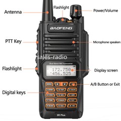 Waterproof Walkie Talkies Baofeng UV-9R Plus Dual Band VHF/UHF FM Two-Way Radios