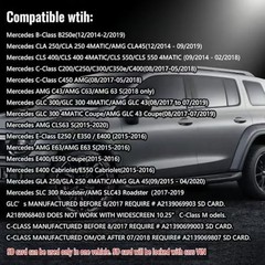 Latest Navigation Memory Card A2189068403 Compatible with Mercedes Black