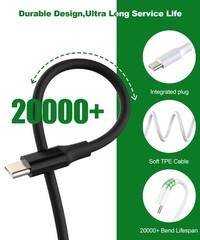 Rsizbahr USB-A to C Bypass Bluetooth Headset CarPlay Cable for 1.64 ft, Black