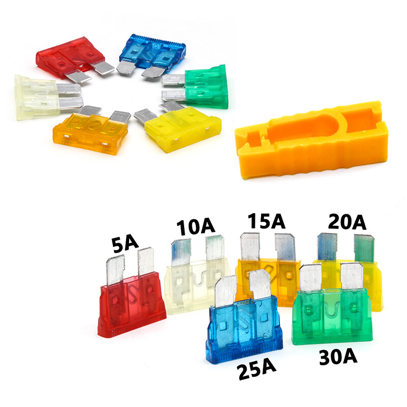 7 Pcs Car Blade Fuse Assortment Assorted Auto Truck Automotive 5/10/15/20/25/30A