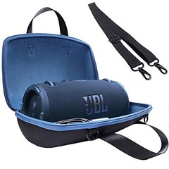 Hard Carrying Case Replacement for JBL Xtreme 3 / Black Case + Inside Blue