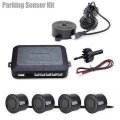 12V Car Parking Sensor Kit 4 Sensors Buzzer Reverse Backup Radar Alert 22mm