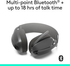 Logitech Zone Vibe 100 Lightweight Wireless Over Ear Headphones Mac/PC Graphite