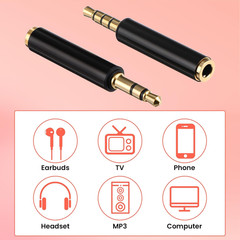 4 Pack 3.5Mm TRS Male to 3.5Mm TRRS Adapter, TRRS to TRS Adapter Male