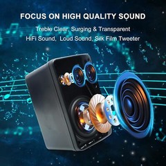 2*Herdio Marine 3.5 Inches Outdoor Speakers Wired 200W 3 Way Wall Mount Speakers