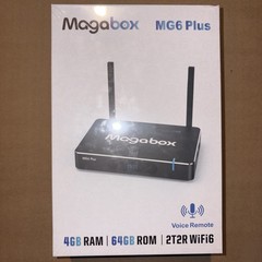2026 Magabox MG6 Plus Streaming Device with Voice Remote Control New In Box
