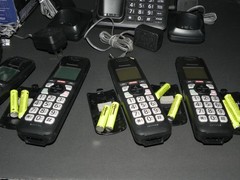Panasonic Cordless Phone System Answering Machine 4 Handset Bluetooth