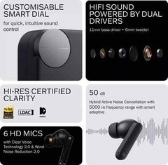 CMF by Nothing Buds Pro 2 Dark Grey,Spatial Audio Bluetooth Headset