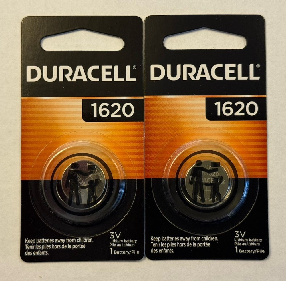 2 Pack CR1620 1620 DURACELL Lithium 3v Battery USA Free SHIP FRESH AUG 2034