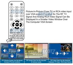 Universal Analog CATV Tuner RF Coax RCA AV To 1080p HD VGA Up Converter