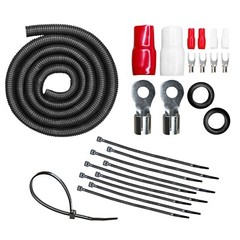 CT Sounds 1/0 Gauge 2500 Watt CCA Amp Wiring Kit (AMPKIT-0GA-PRO)