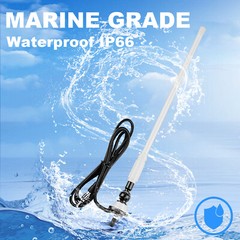 Marine Stereo Bluetooth System Boat AM FM Radio kit w/ Speaker 240W for ATV UTV