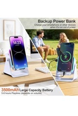 Induction Speaker with Phone Stand 5 in 1 Wireless Induction Bluetooth Audio