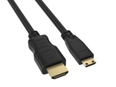 Mini-HDMI to HMDI Cable with Ethernet – 1.5ft / 3ft / 6ft / 10ft / 15ft