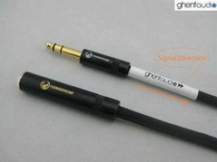 D13 (0.5m 1.5ft) — 6.35mm Stereo TRS Male to Female HIFI Audio Extension Cable