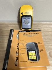 GARMIN eTrex Venture HC Yellow Handheld Satellite GPS Navigation Camping Hiking