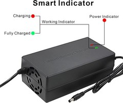 Intelligent 54.6V 5A Charger – 13S 48V – Multiple Connectors=
