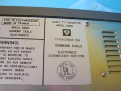 AWESOME VINTAGE DIAMOND CABLE ELECTRONICS TV/CABLE CONVERTER WOOD GRAIN NEW NOS