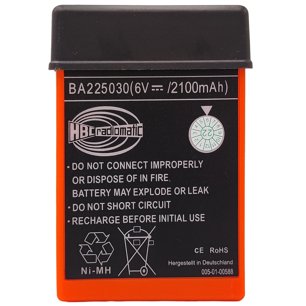 BA225030 6V 2100mAh Ni-Mh Battery for HBC Remote Control Crane FUB 05AA Battery