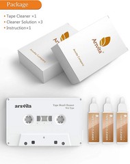 Cassette Head Cleaner Tape with Fluid Maintenance Kit – Easy to Use & Restore