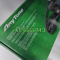 New Anytone AT-6666pro 80W 10M Amateur Radio AM FM USB LSB PA CW Mode with Cable