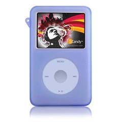 iCandy Silicone Case for iPod classic w/Armband-BLUE