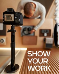 Durable 360° Swivel Projector Mount – Adjustable Wall or Ceiling Installation