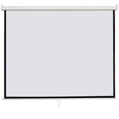 1:1 Projection Projector Screen Manual Pull Down Matte HD Movie Theater 120″