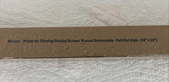 Pyle PRJTP46 40″ Portable Manual Retractable Projector Screen New Sealed