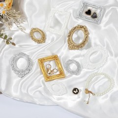 uxcell 10pcs Vintage Resin Picture Frames, Mini Tiny 1.5 x 1.2 inch, Gold