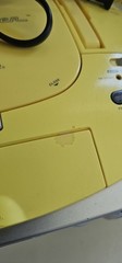 Emerson PD6528BL Cruiser Boombox Yellow CD, Cassette, Radio, Works!